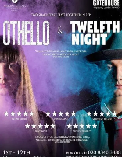 Promotional photography: Othello / Twelfth Night