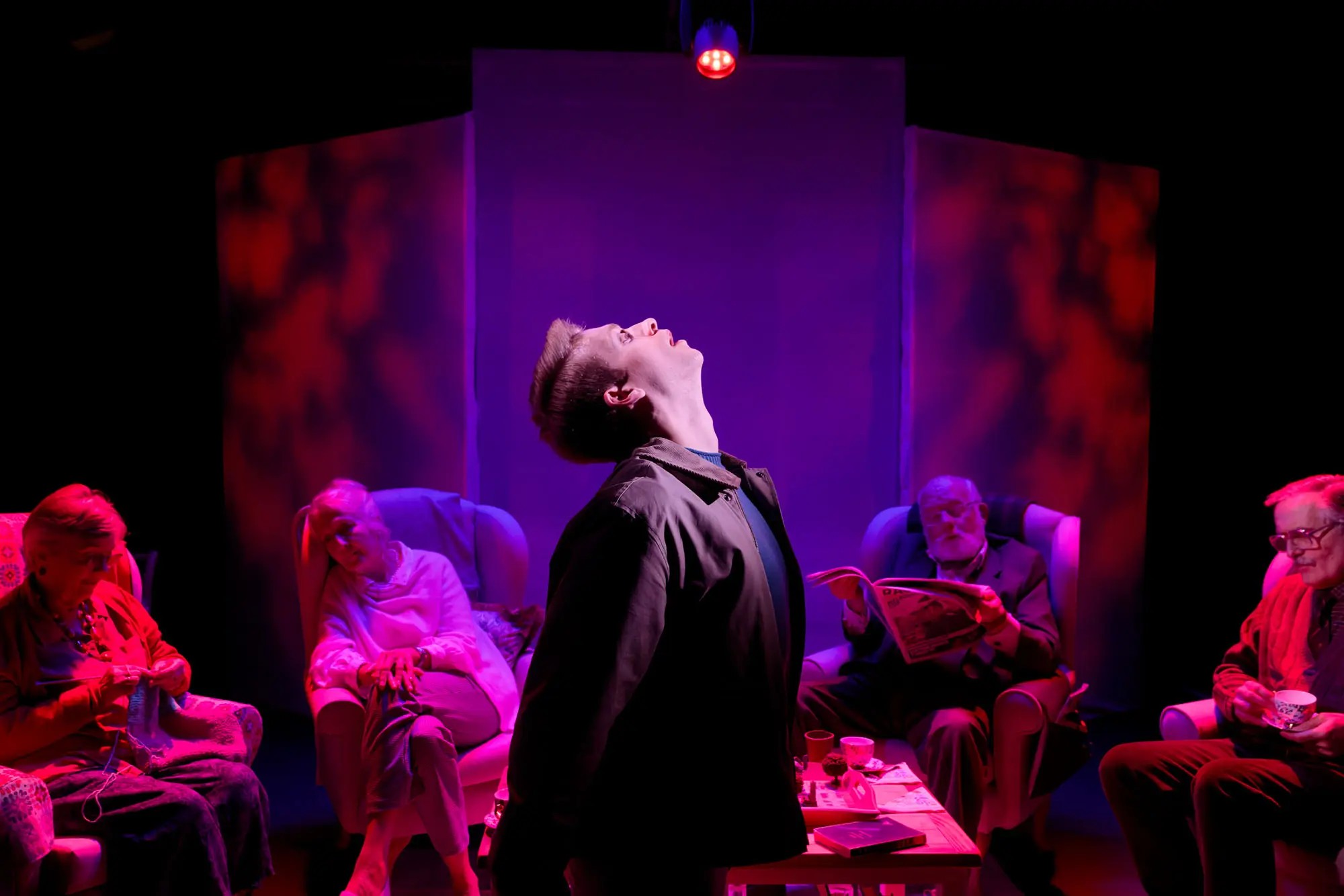 The Elephant In The Room Produced by Clockschool Theatre Written by Peter Hamilton Directed by Ross McGregor 8th - 27th October 2024 Waterloo East Theatre, London