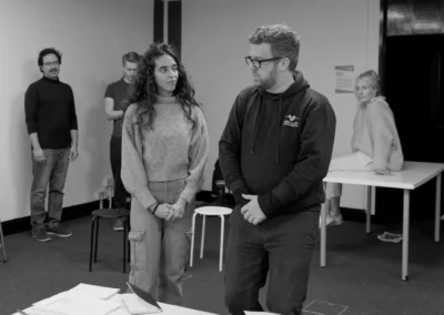 The Elephant In The Room Produced by Clockschool Theatre Written by Peter Hamilton Directed by Ross McGregor 8th - 27th October 2024 Waterloo East Theatre, London