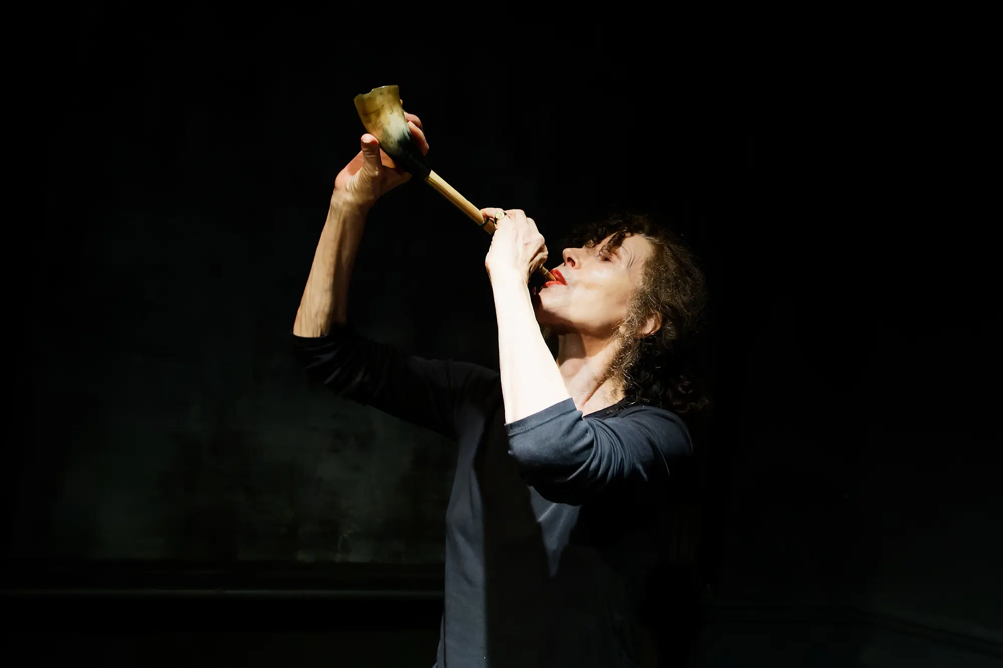 The Trumpeter Stone Wolf Productions in association with Neil McPherson Directed by Vladimir Shcherban 9 July - 3 August 2024 Finborough Theatre, London